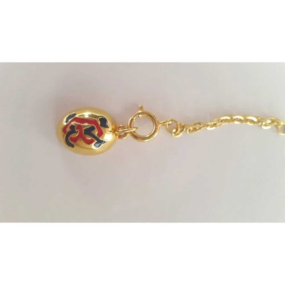 HARD TO FIND Joan Rivers Egg Yolk Enamel Charm for Bracelet or Necklace with Ex